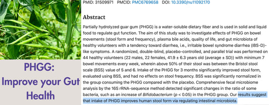 partially hydrolyzed guar gum
