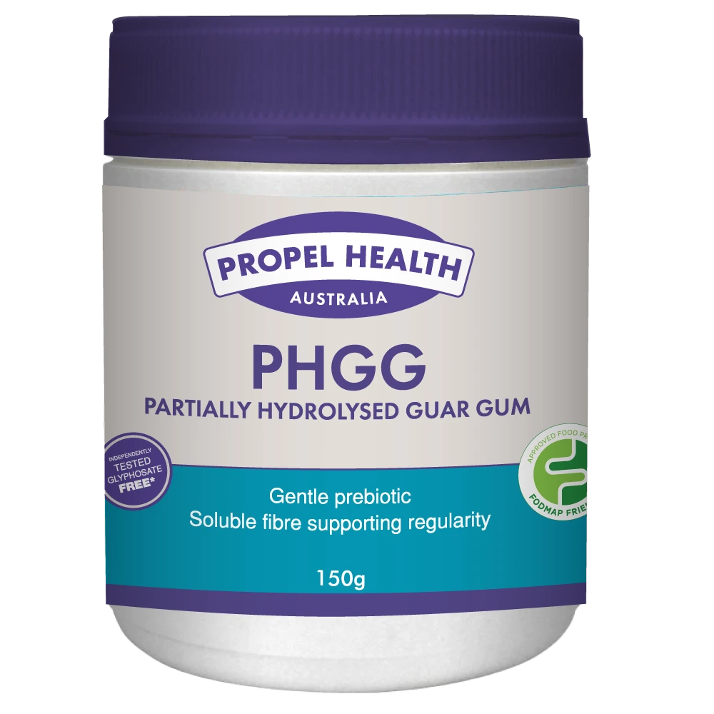 Buy PHGG supplement in Australia – partially hydrolysed guar gum prebiotic fibre powder for gut health