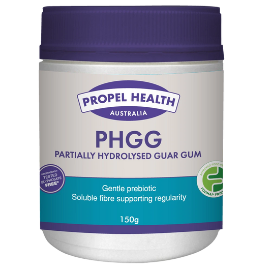 Buy PHGG supplement in Australia – partially hydrolysed guar gum prebiotic fibre powder for gut health