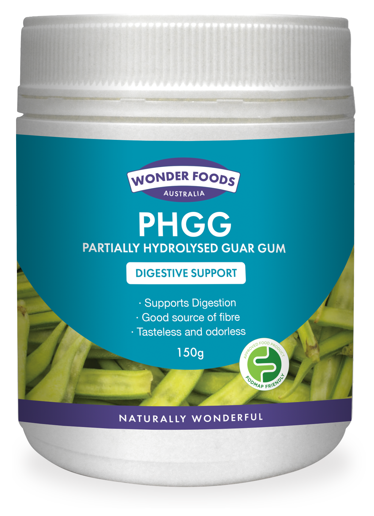 Wonder Foods Australia Partially Hydrolysed Guar Gum - PHGG 150g