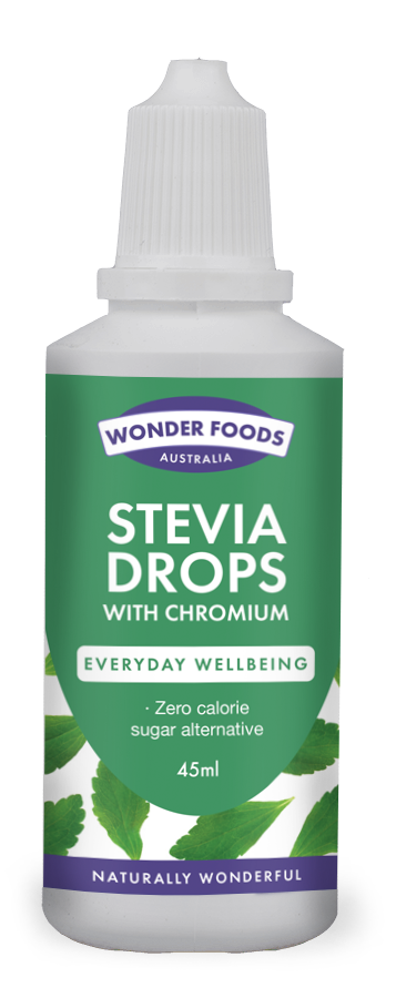 Wonder Foods Australia - Stevia Drops with Chromium 45ml